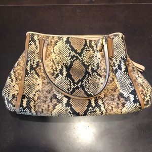 Coach Snake Skin Print Purse